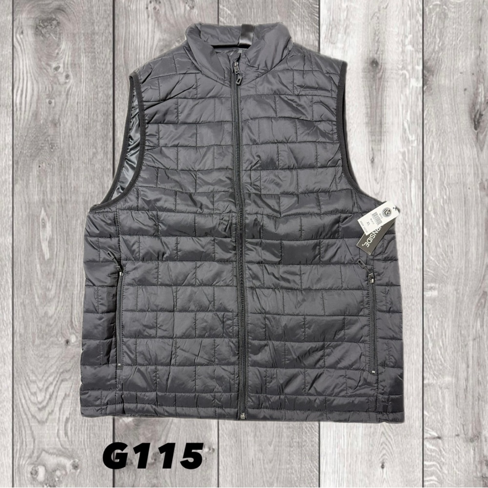 Burnside Men’s Puffer Vest | Black M | Lightweight Workwear Layer G41